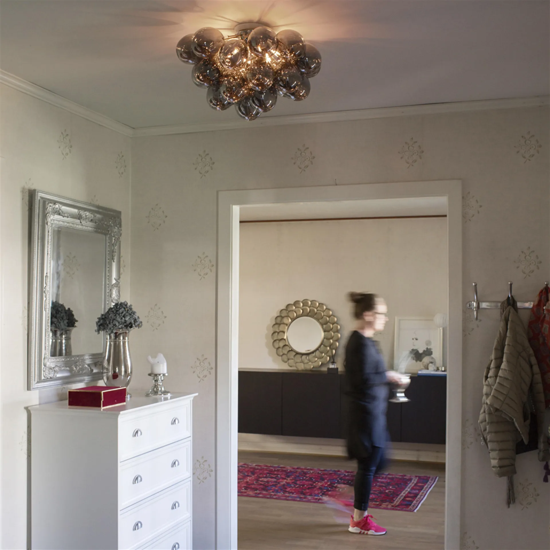 Candeeiro de teto Gross Ø 50 cm, cinza smoke By Rydéns