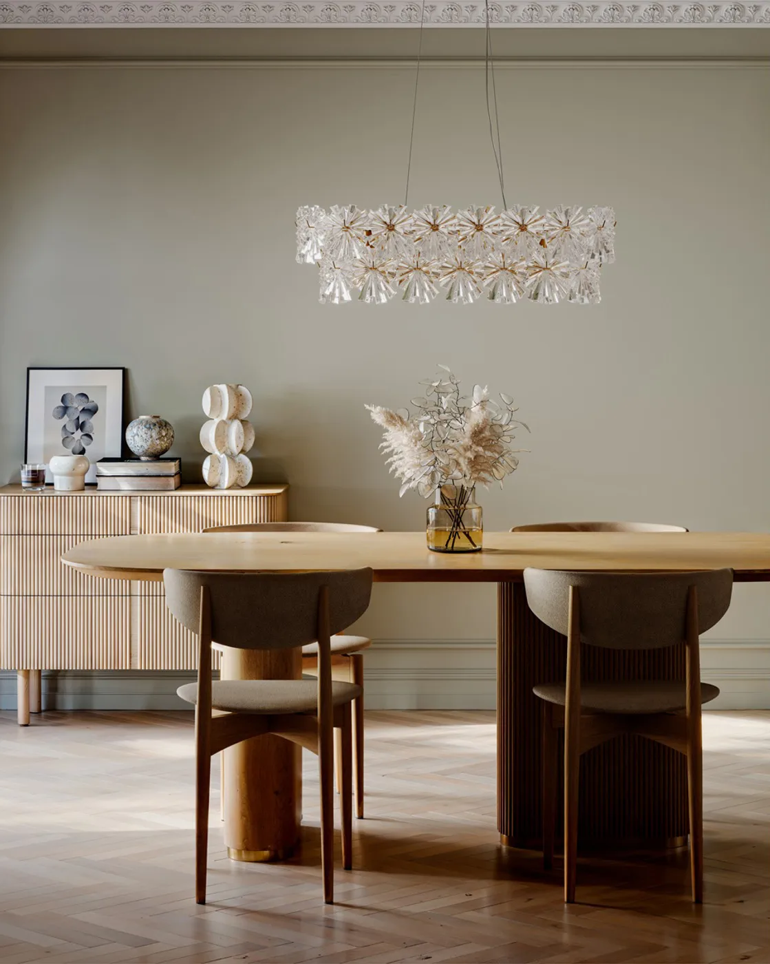 Candeeiro de teto Lorraine Bar 75 cm, Latão-transparente By Rydéns