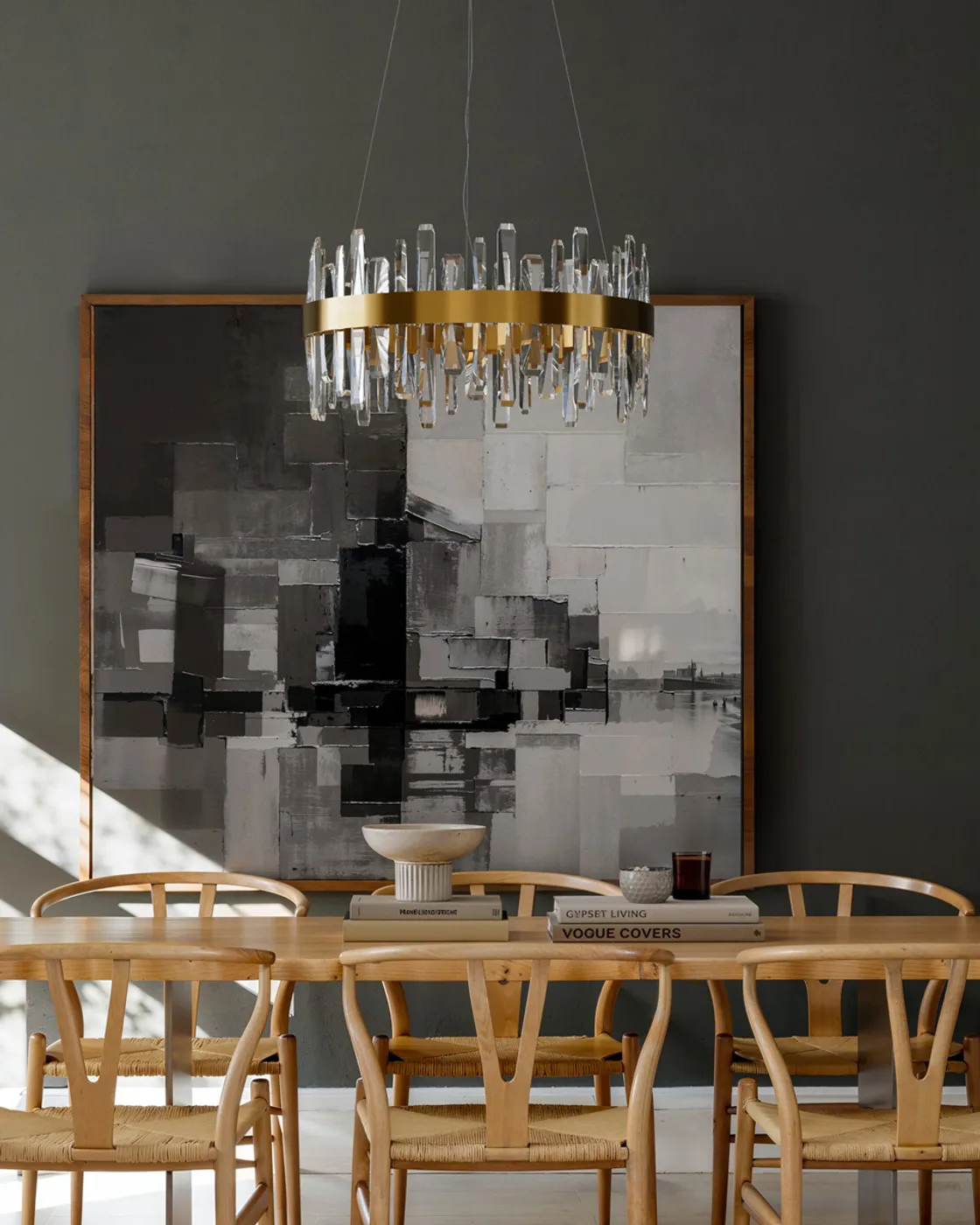 Candeeiro de teto Triumph Ø60 cm, Latão-transparente By Rydéns