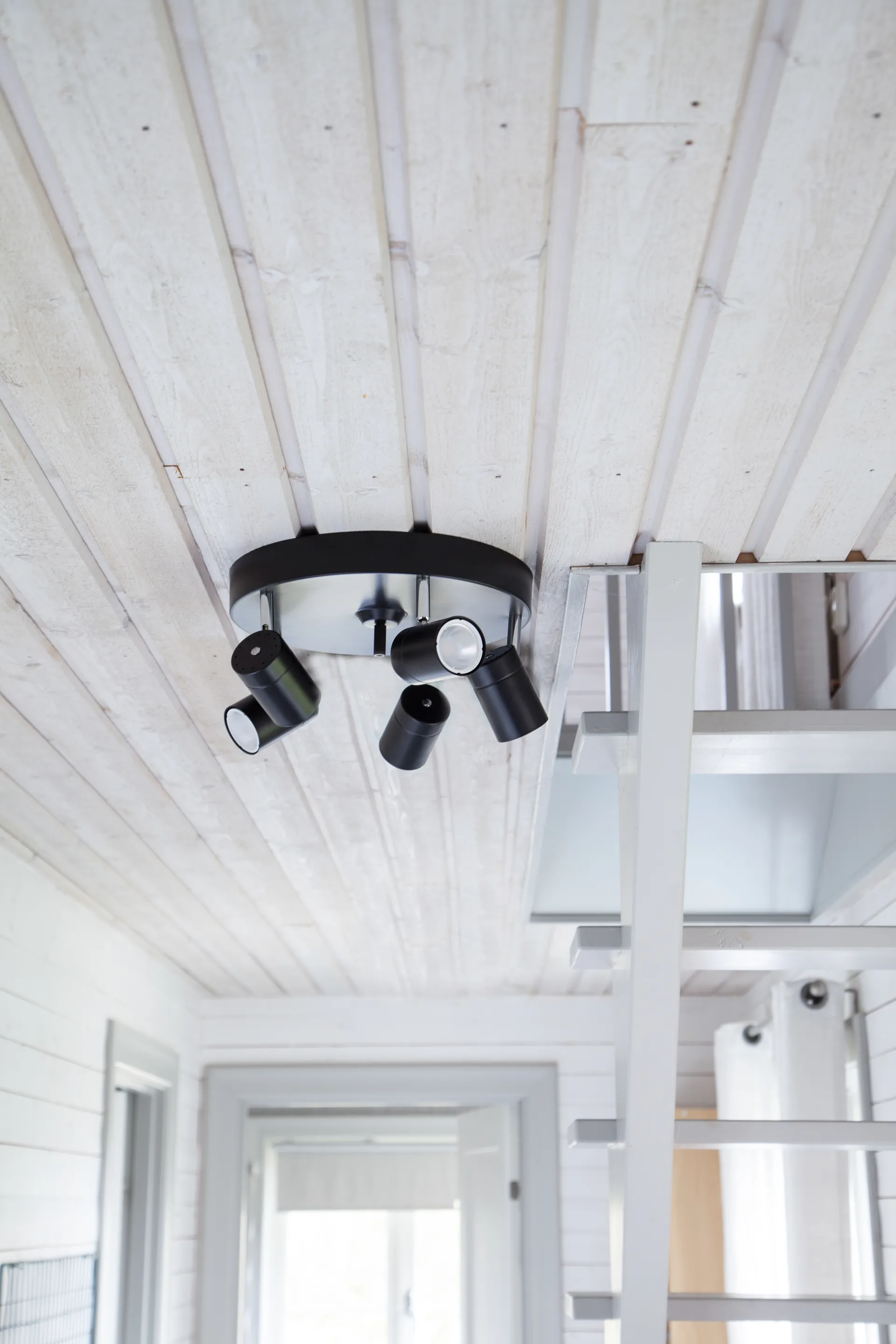 Candeeiro focos de teto Correct 5, Preto By Rydéns