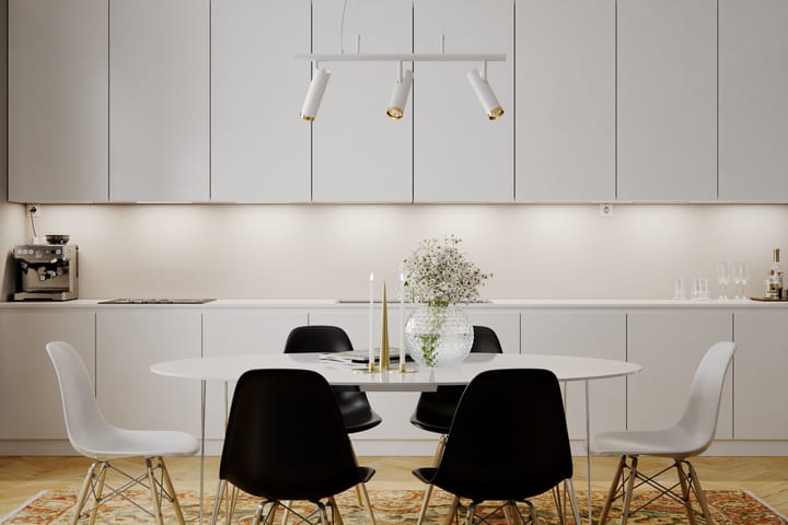 Candeeiro suspenso Puls Bar 80 cm, Branco mate By Rydéns