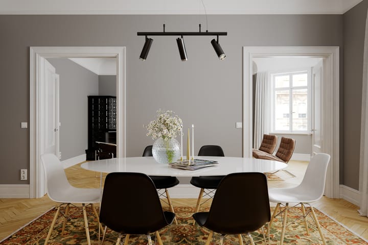 Candeeiro suspenso Puls Bar 80 cm, Preto mate By Rydéns
