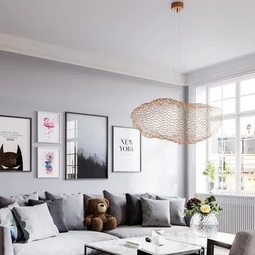 Luminária de teto Hayden - Dourado, 76 cm - By Rydéns