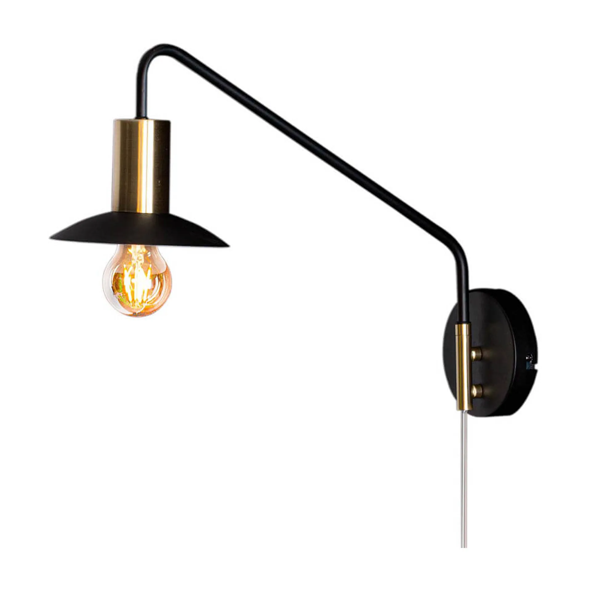 Quinn candeeiro de parede - Short, Matte preto By Rydéns