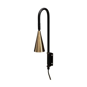 Spline candeeiro de parede - Preto-latonado, 36 cm - By Rydéns