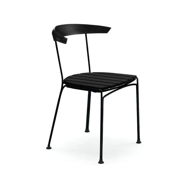 Cadeira Dover - Pinho envernizado de preto, suporte preto - Byarums bruk