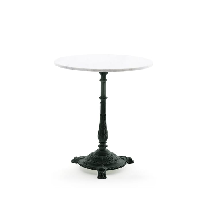 Mesa de café Classic - Mármore branco, suporte preto - Byarums bruk