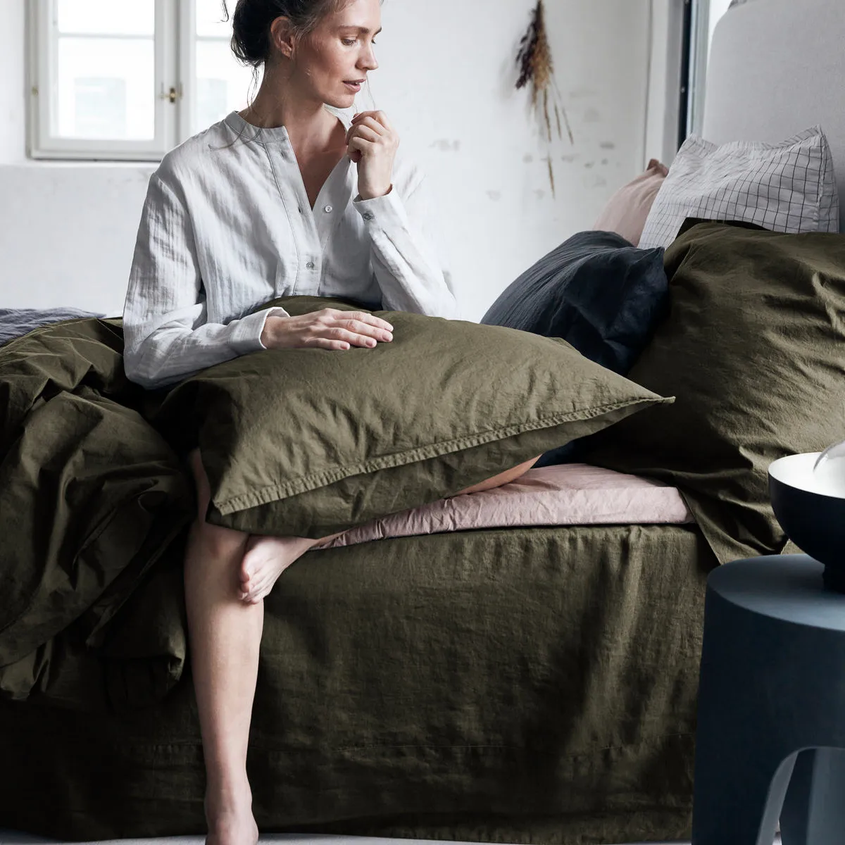 Lençóis de cama Ingrid 220x220 cm, Bark byNORD