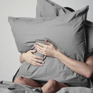 Lençóis de cama Ingrid 220x220 cm - Thunder - byNORD