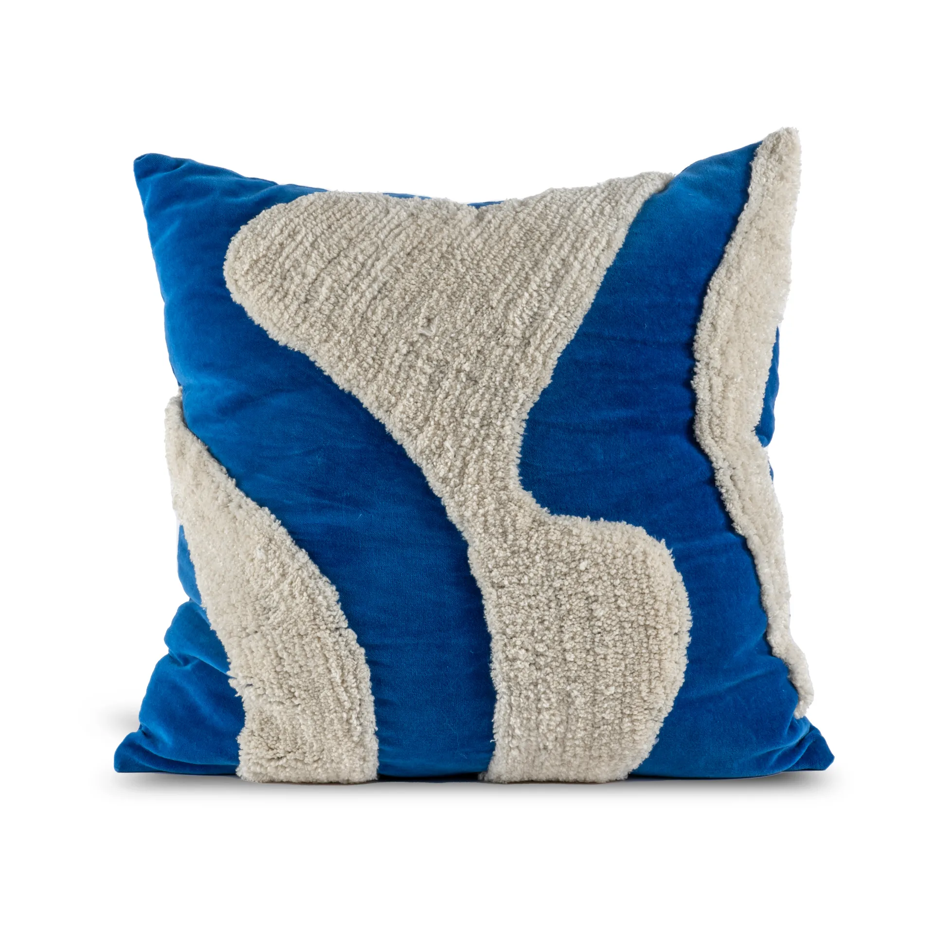 Almofada Fluffy 50x50 cm, Azul-bege Byon