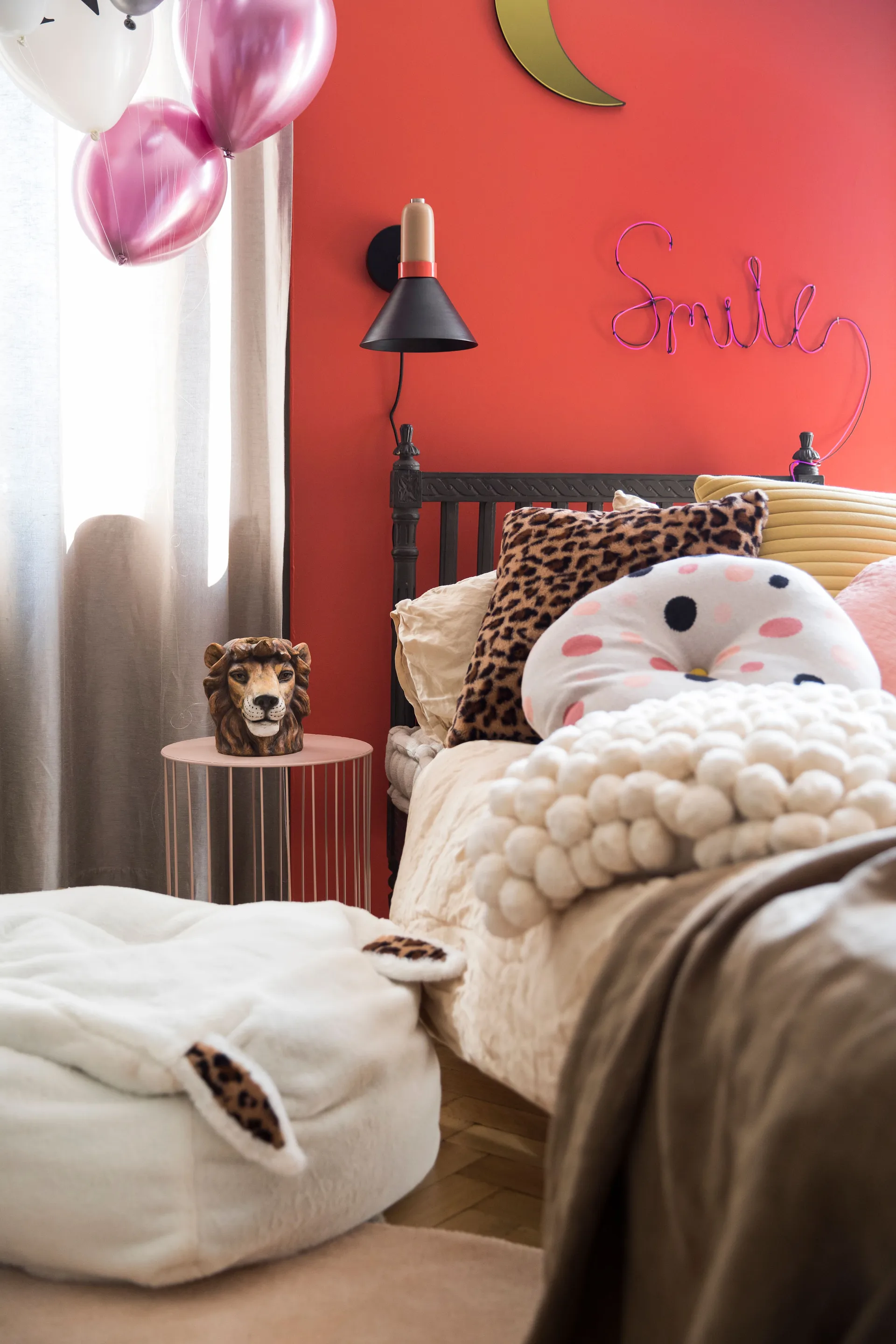 Almofada Pom Pom 45x45 cm, off white Byon