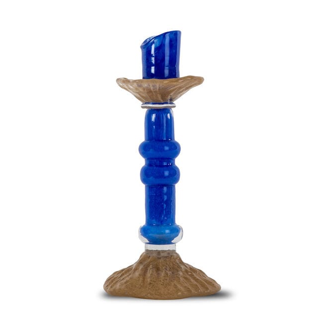 Castiçal Lara M 26 cm, Azul Byon