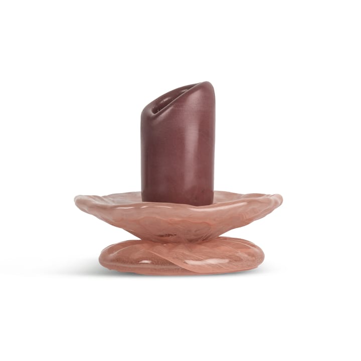 Castiçal Lara XS 9 cm - Vermelho vinho-rosa - Byon