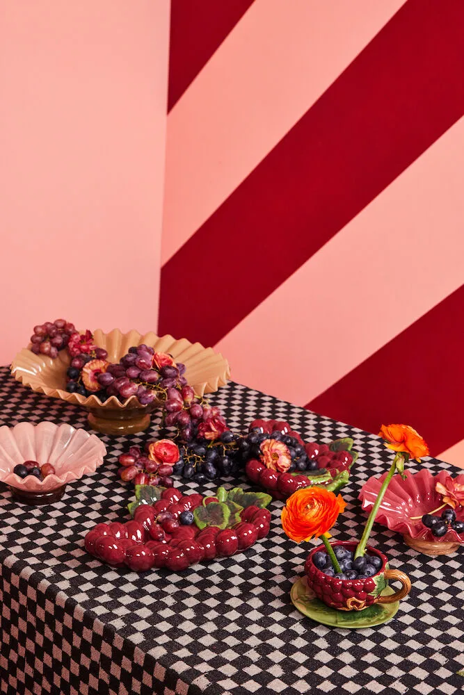 Chávena com pires Grape 26 cl, lilás  Byon