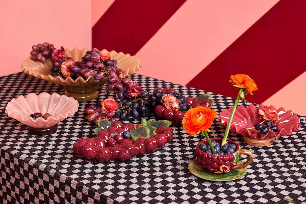 Chávena com pires Grape 26 cl, lilás  Byon