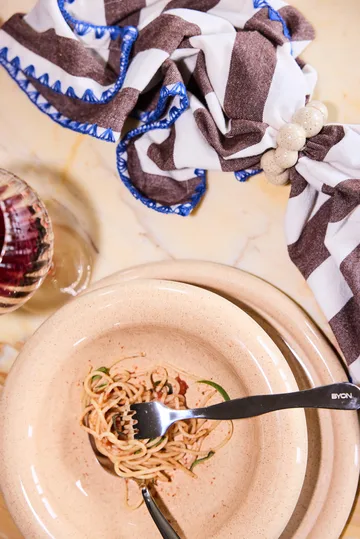 Conjunto de 4 argolas para guardanapos Porto - Beige - Byon