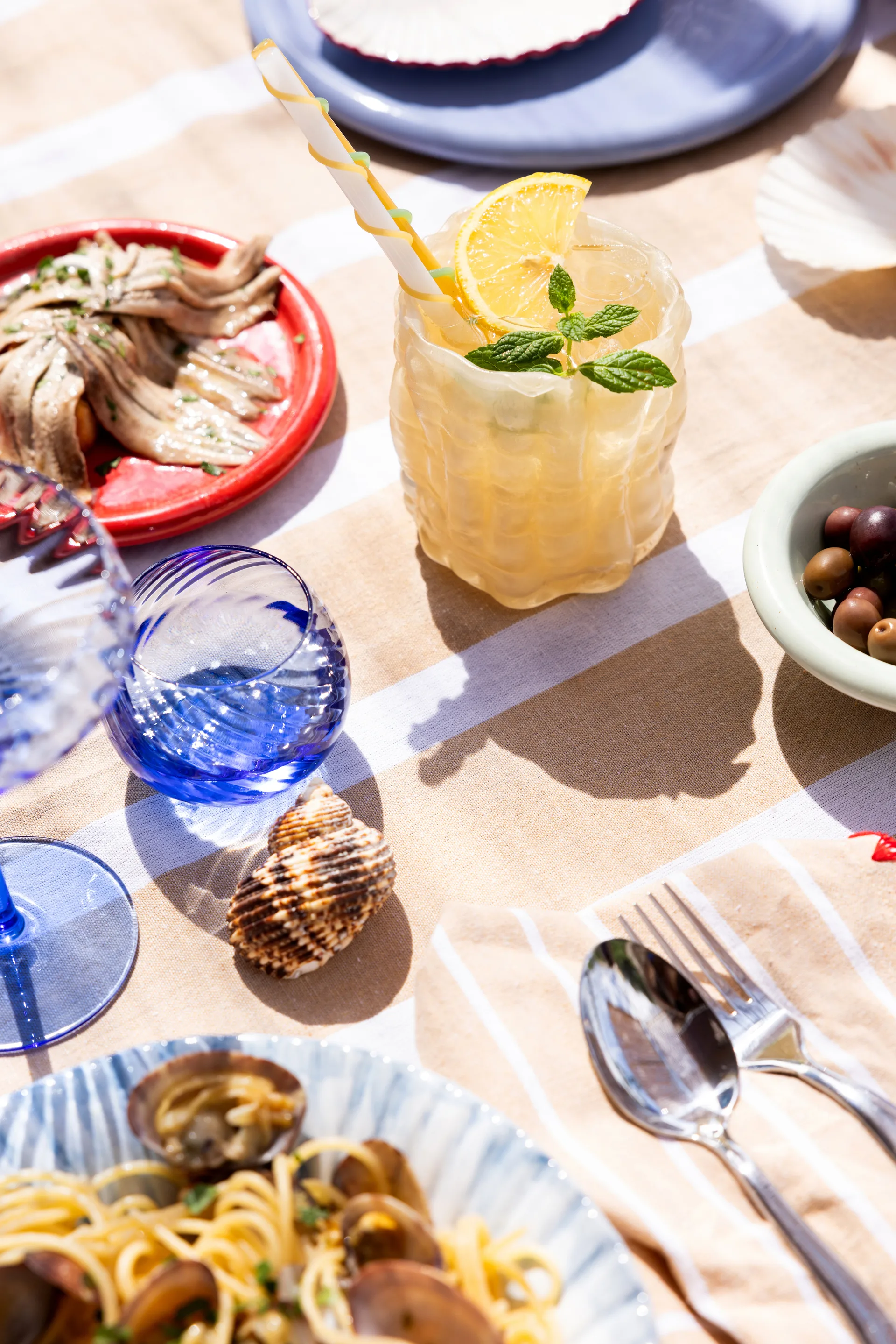 Copo de água Opacity 22 cl, 2 un., Azul Byon