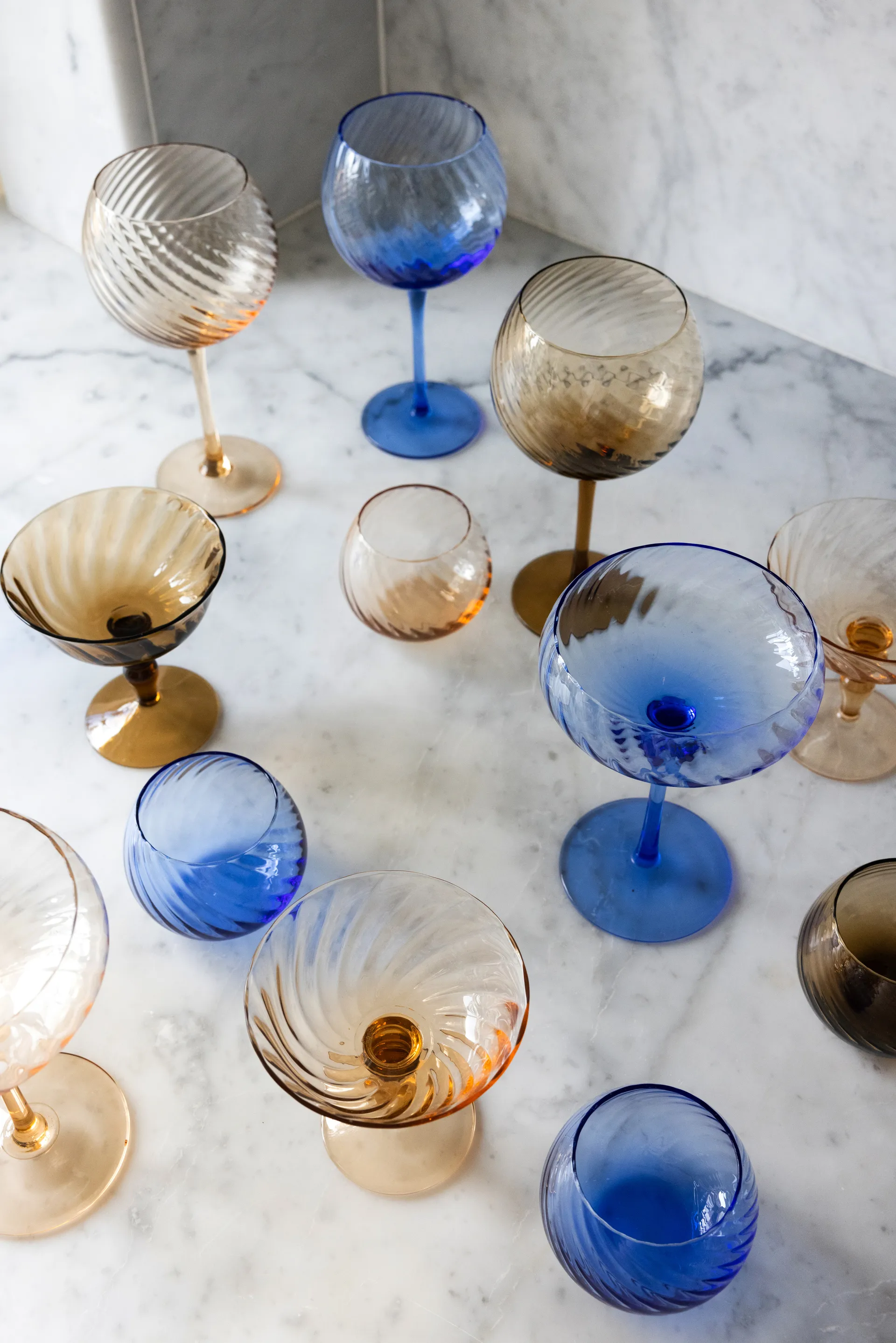 Copo de água Opacity 22 cl, 2 un., Azul Byon