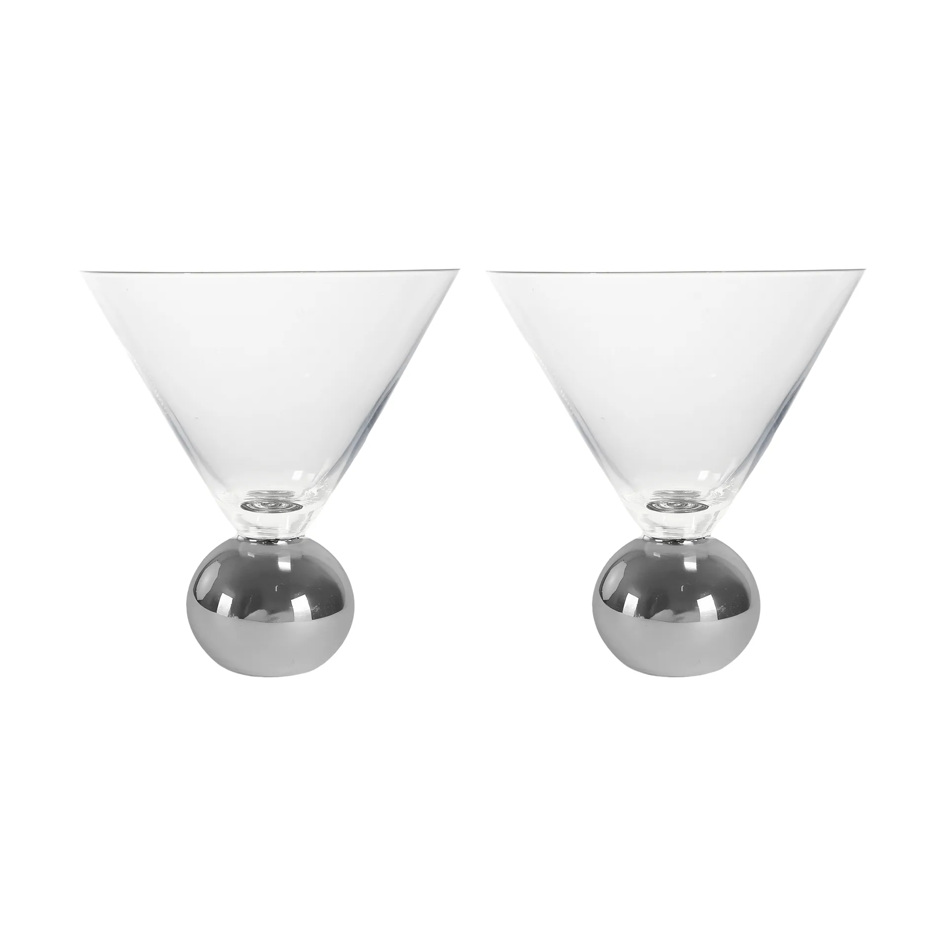 Copo Spice 24 cl 2-unidades, Transparente-prata Byon