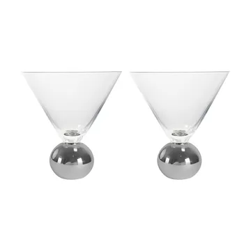 Copo Spice 24 cl 2-unidades - Transparente-prata - Byon