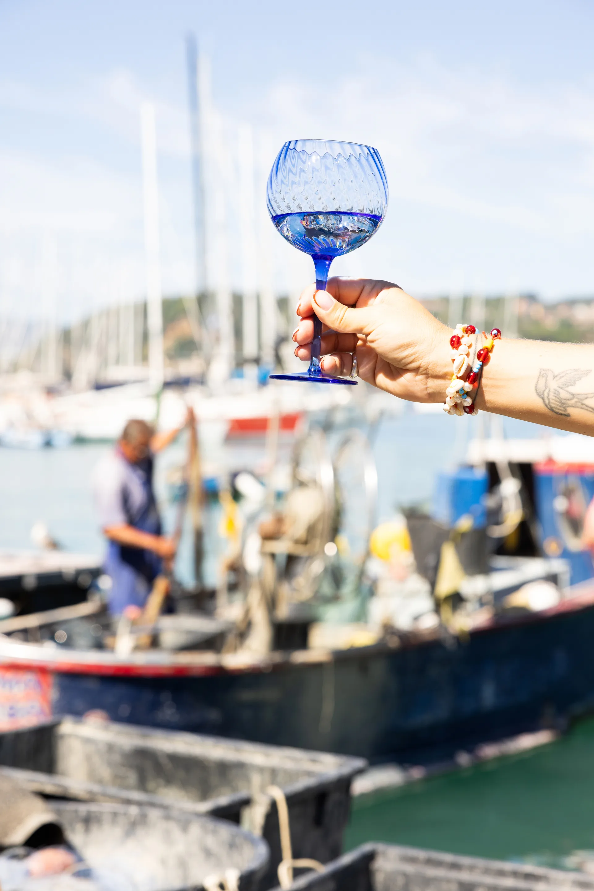 Copos de vinho Opacity 47 cl, 2 un., Azul Byon