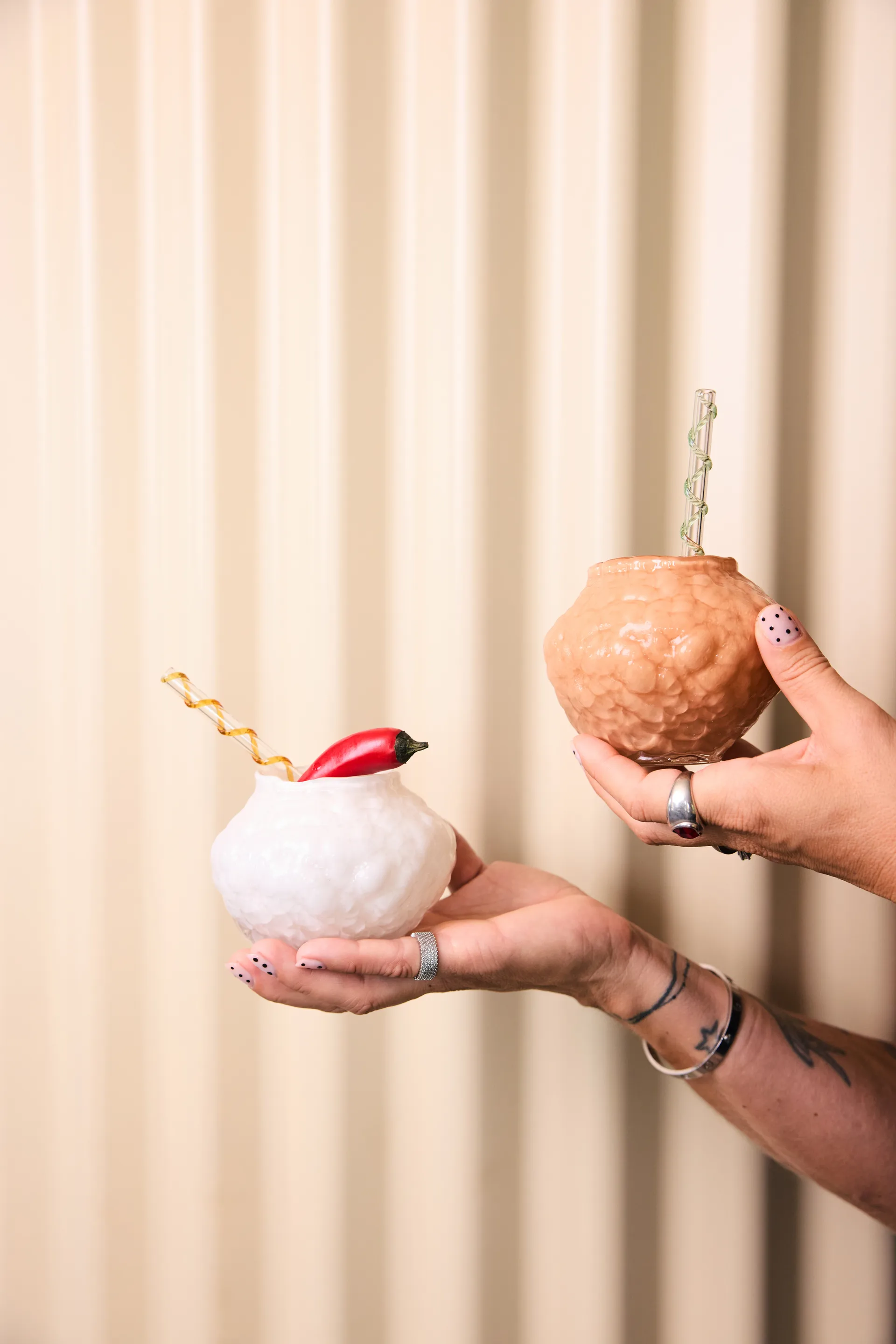 Corallo vaso mini 11x11x8 cm, Marfim Byon