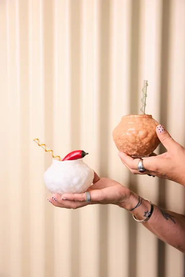 Corallo vaso mini 11x11x8 cm - Marfim - Byon