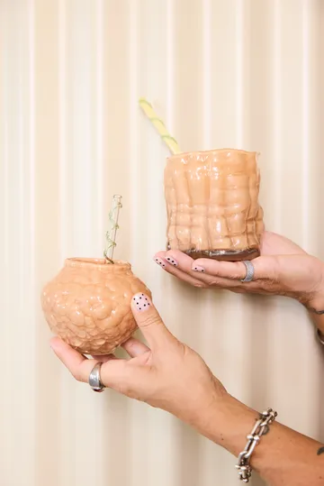 Corallo vaso mini 11x11x8 cm - Pêssego - Byon