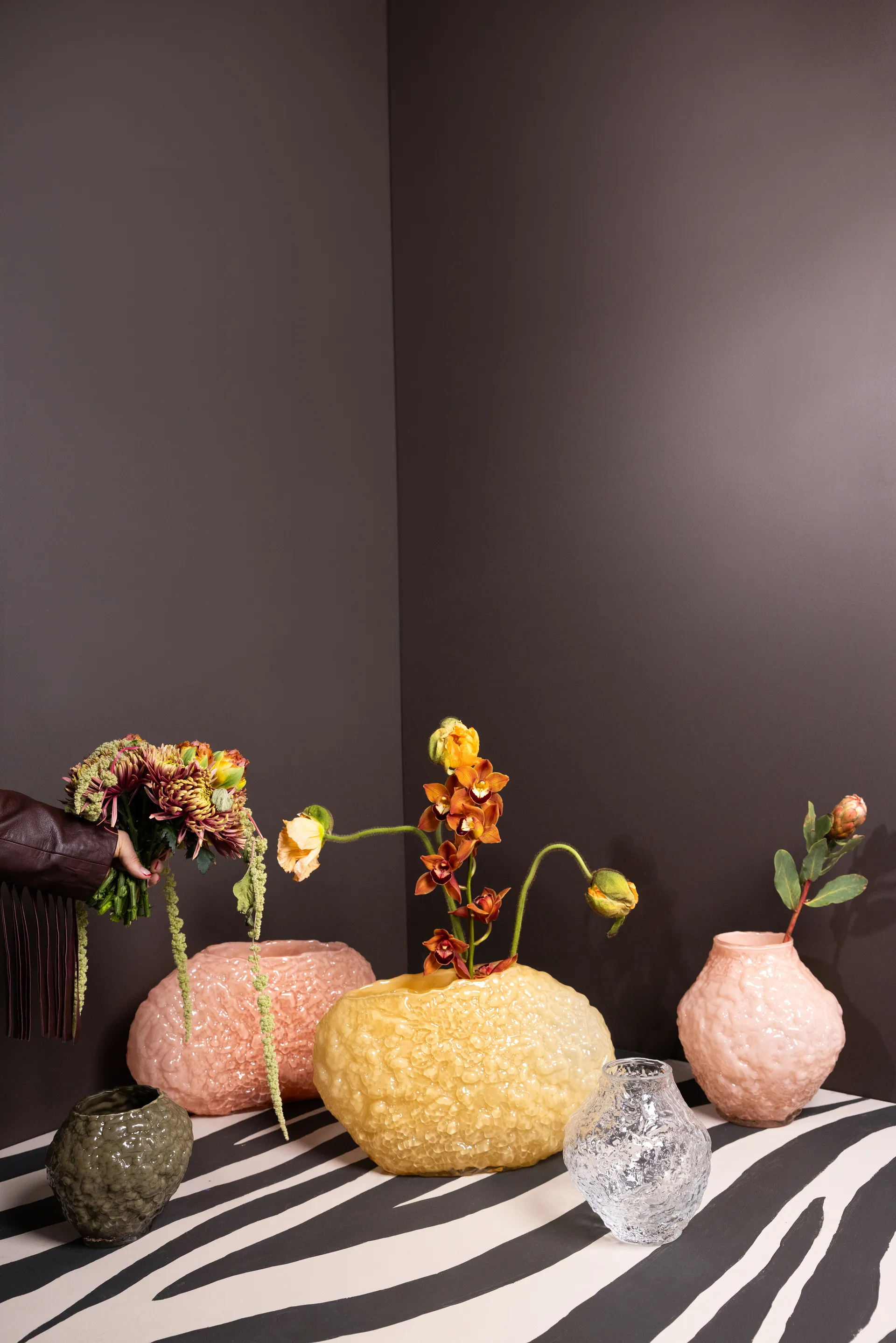 Corallo vaso XS 19x17x17,5 cm, Verde Byon