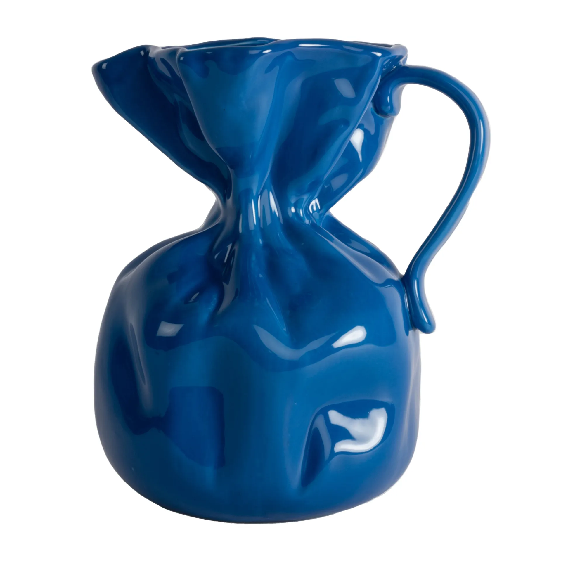 Crumple vaso, Azul Byon