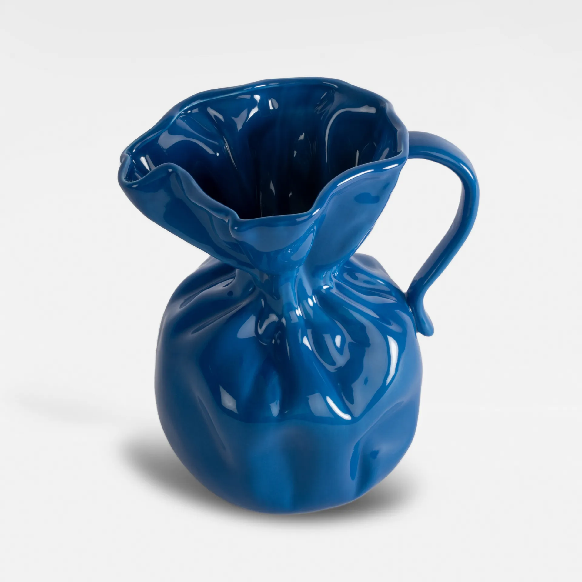 Crumple vaso, Azul Byon