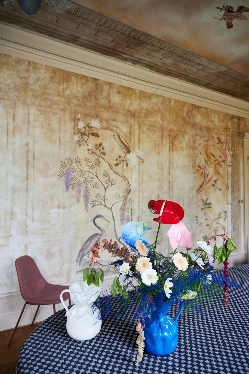 Crumple vaso, Azul Byon