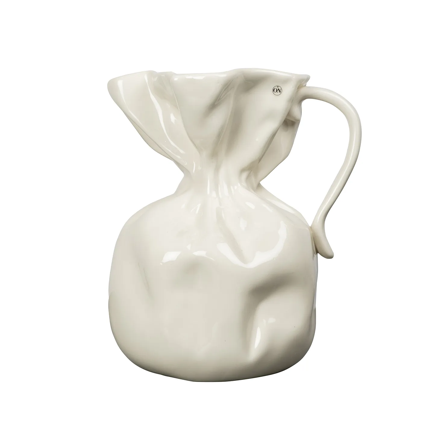 Crumple vaso, branco Byon