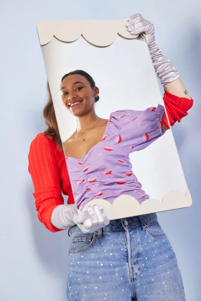 Espelho Bubbly S 40x70 cm, Bege Byon