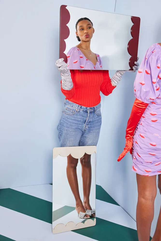 Espelho Bubbly S 40x70 cm, Bege Byon