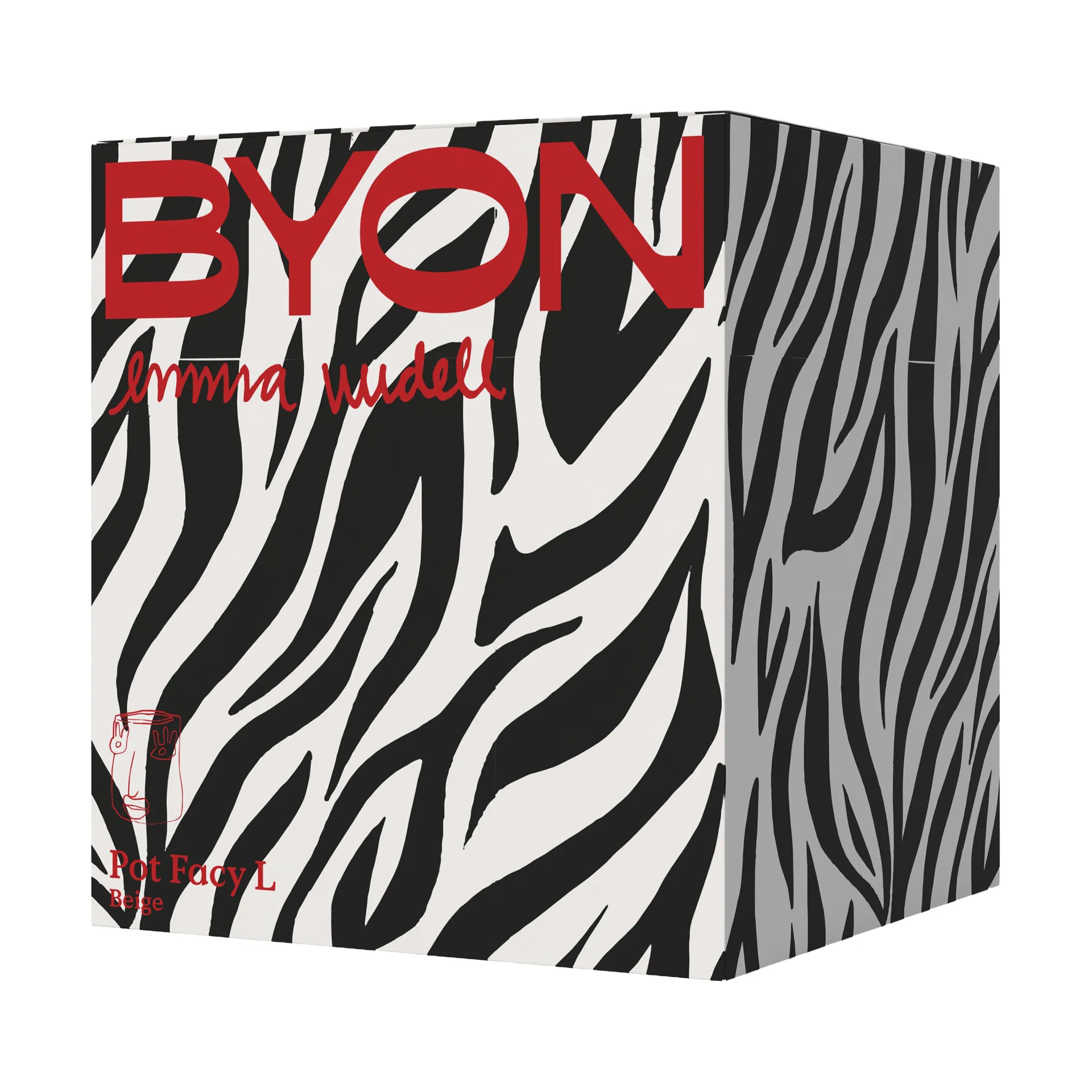 Facy vaso L 24x19x22 cm, Bege Byon