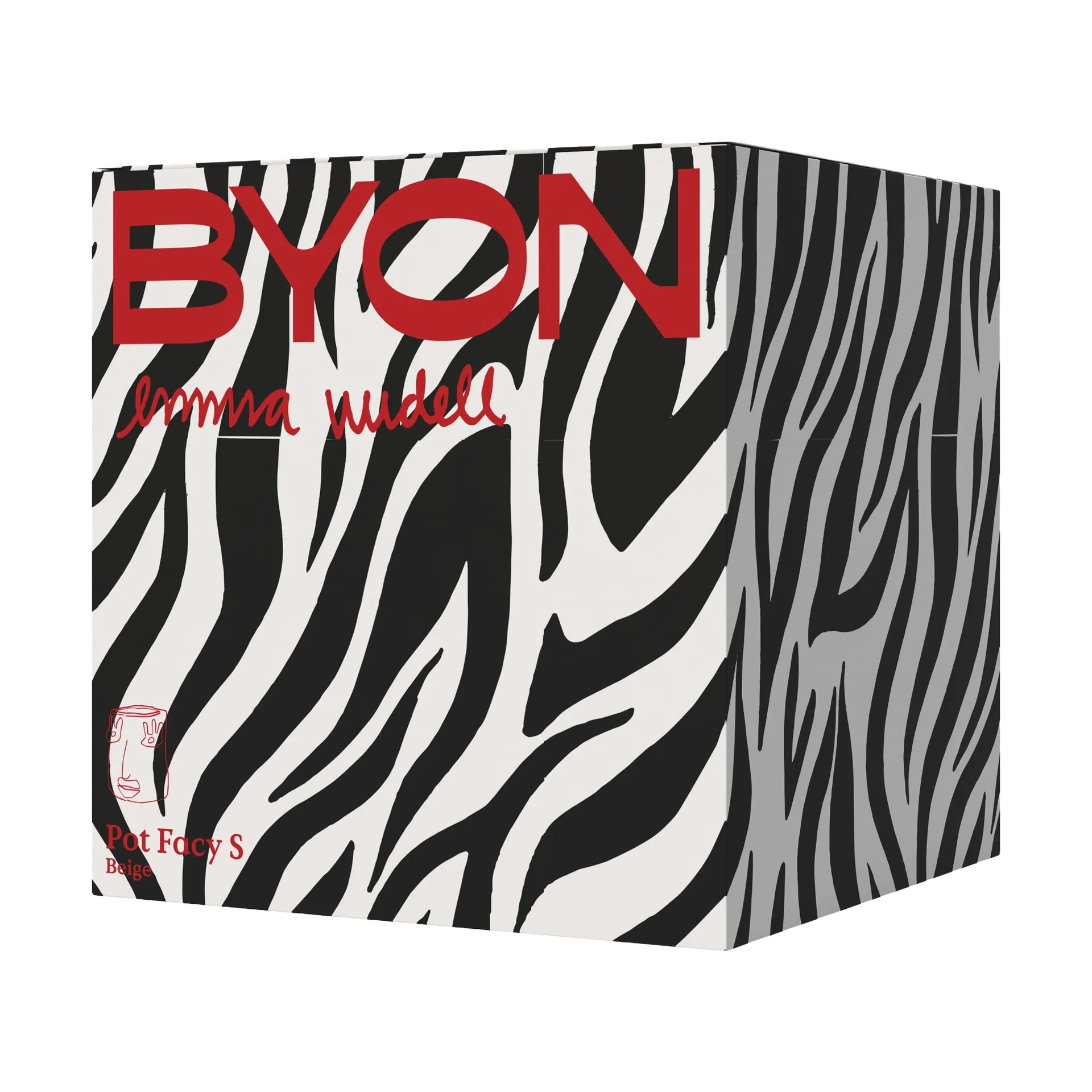 Facy vaso S 15,5x12x15 cm, Bege Byon