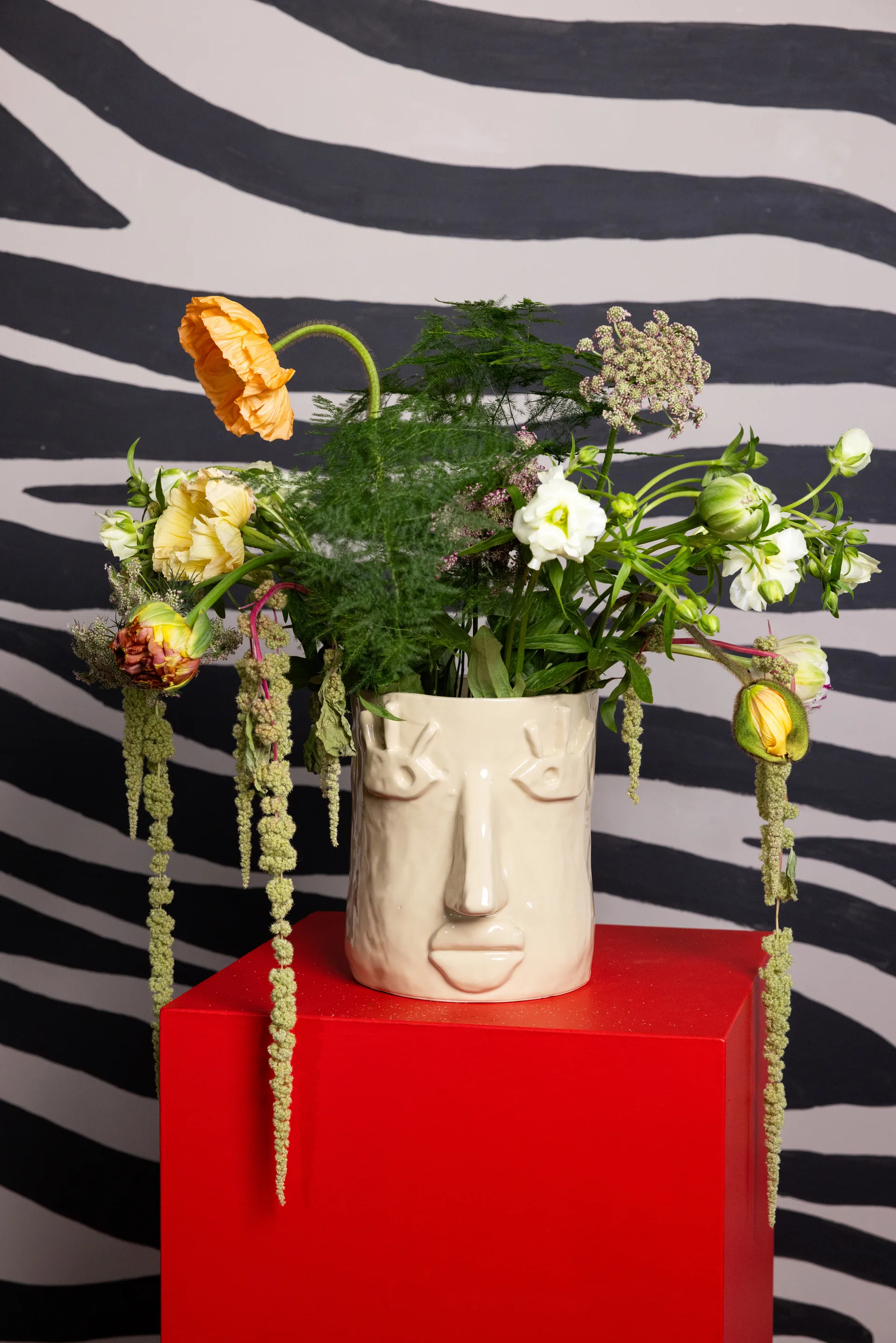 Facy vaso S 15,5x12x15 cm, Bege Byon