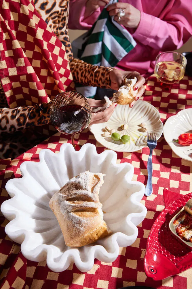 Guardanapo Love 45x45 cm, 2 un., Vermelho-sand Byon