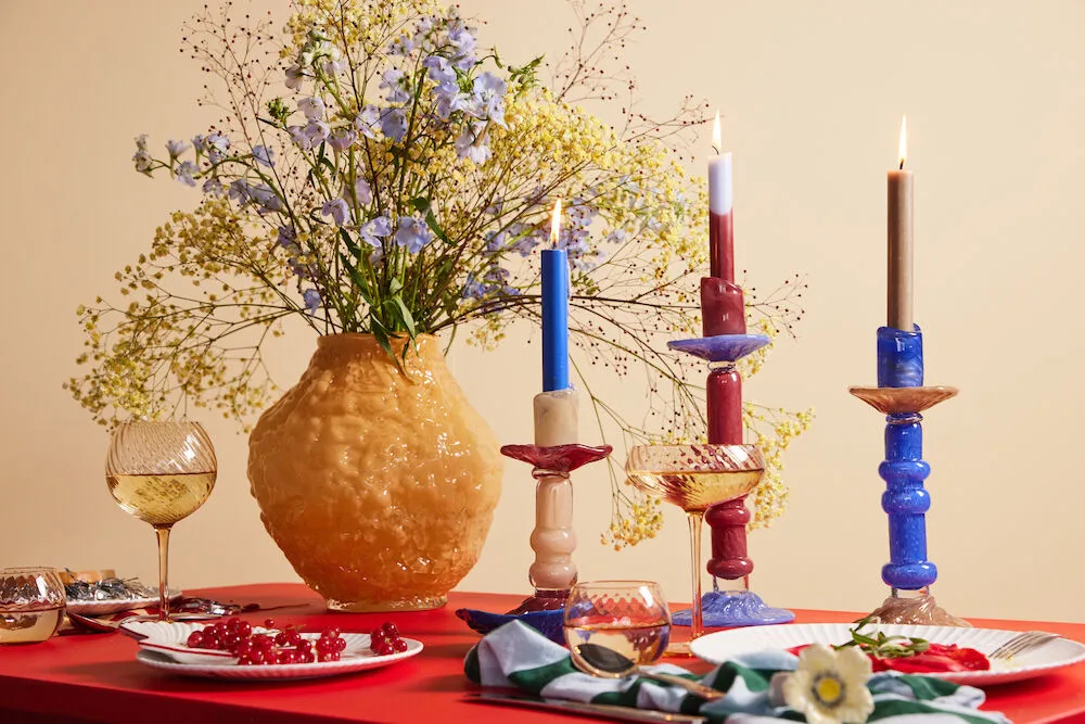 Lara castiçal S 22 cm, Bege Byon