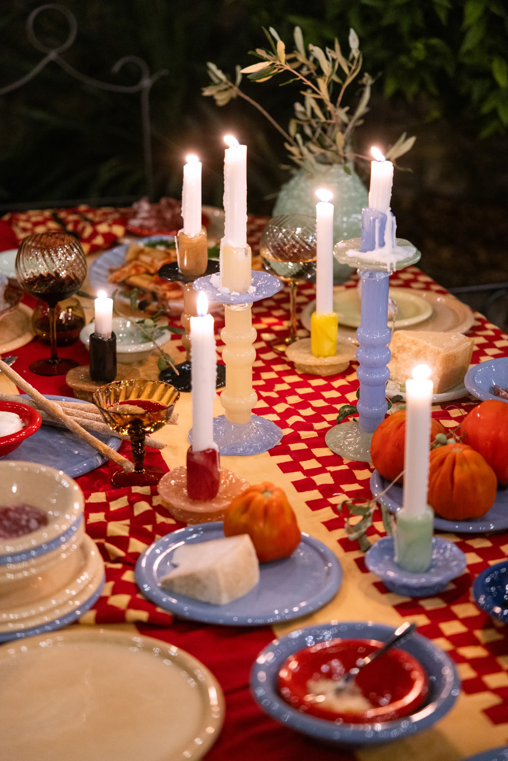 Lara castiçal XS 9 cm, Amarelo-bege claro Byon