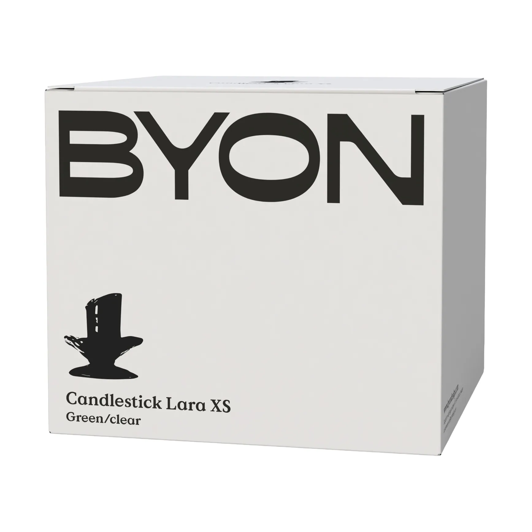 Lara castiçal XS 9 cm, Laranja-castanho Byon