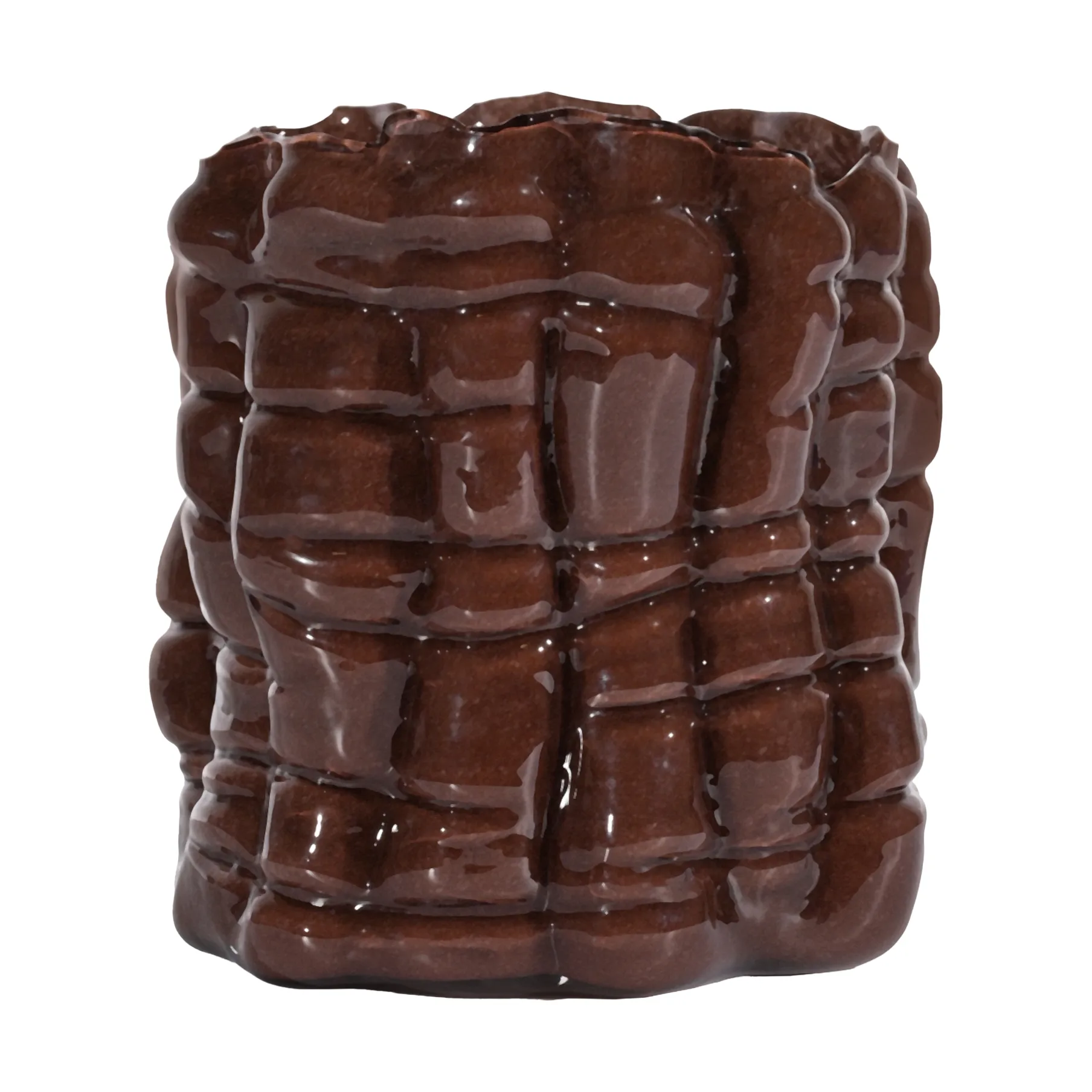 Laranne lanterna para vela Ø15 cm, Castanho Byon