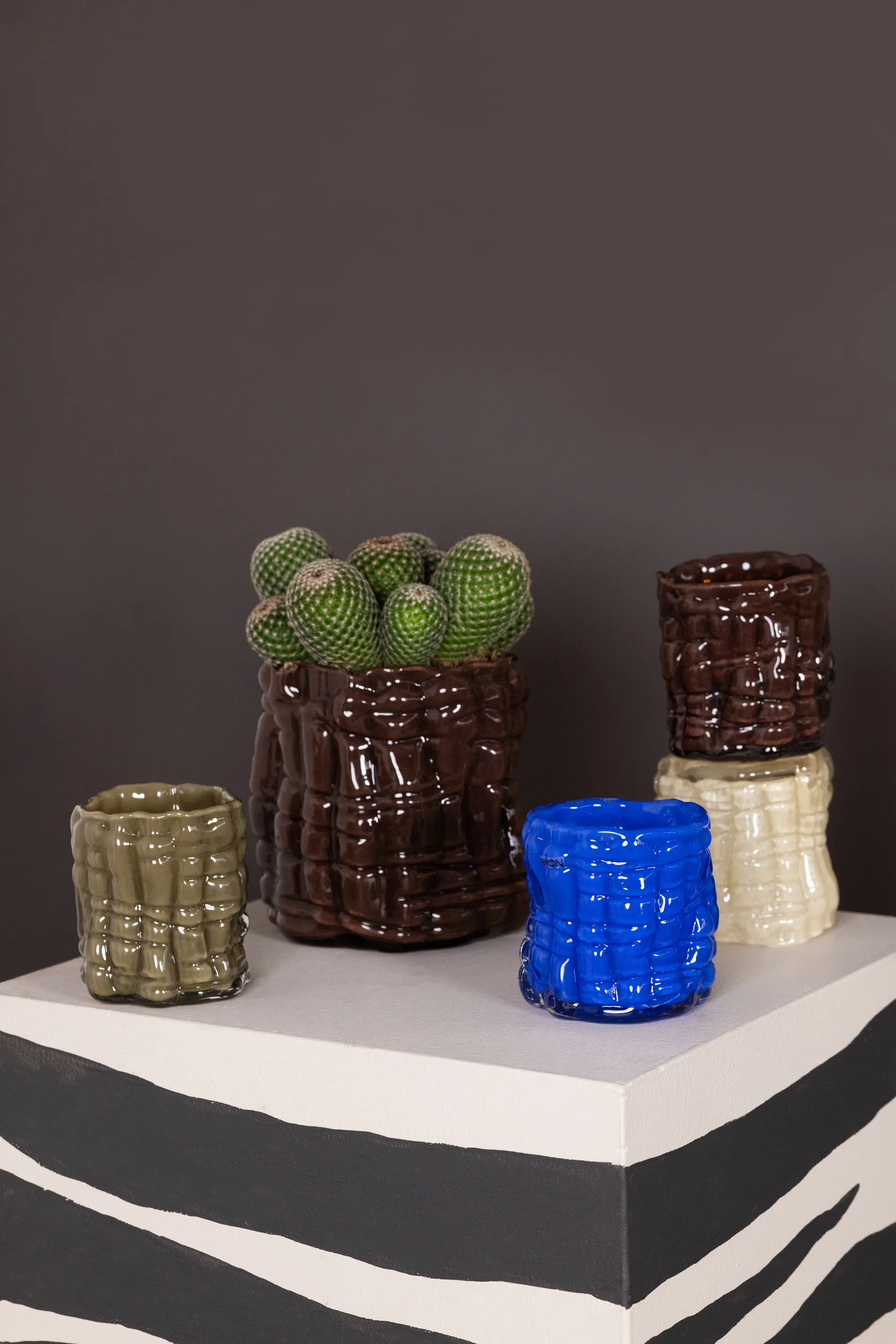 Laranne laterna para vela Ø10 cm, Castanho Byon