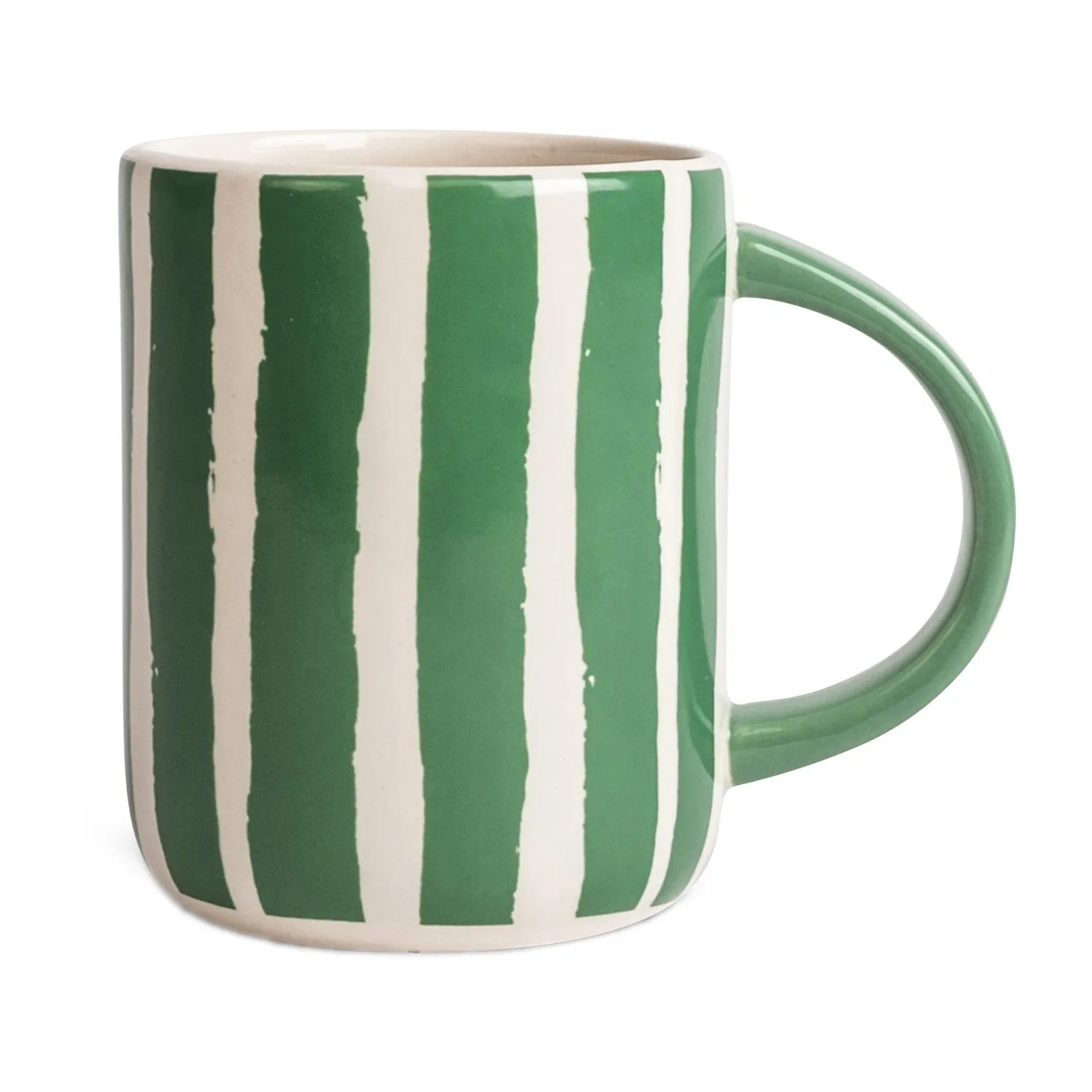 Liz caneca Stripe 28 cl, Verde-branco Byon