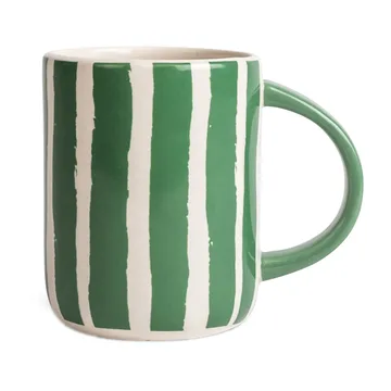Liz caneca Stripe 28 cl - Verde-branco - Byon