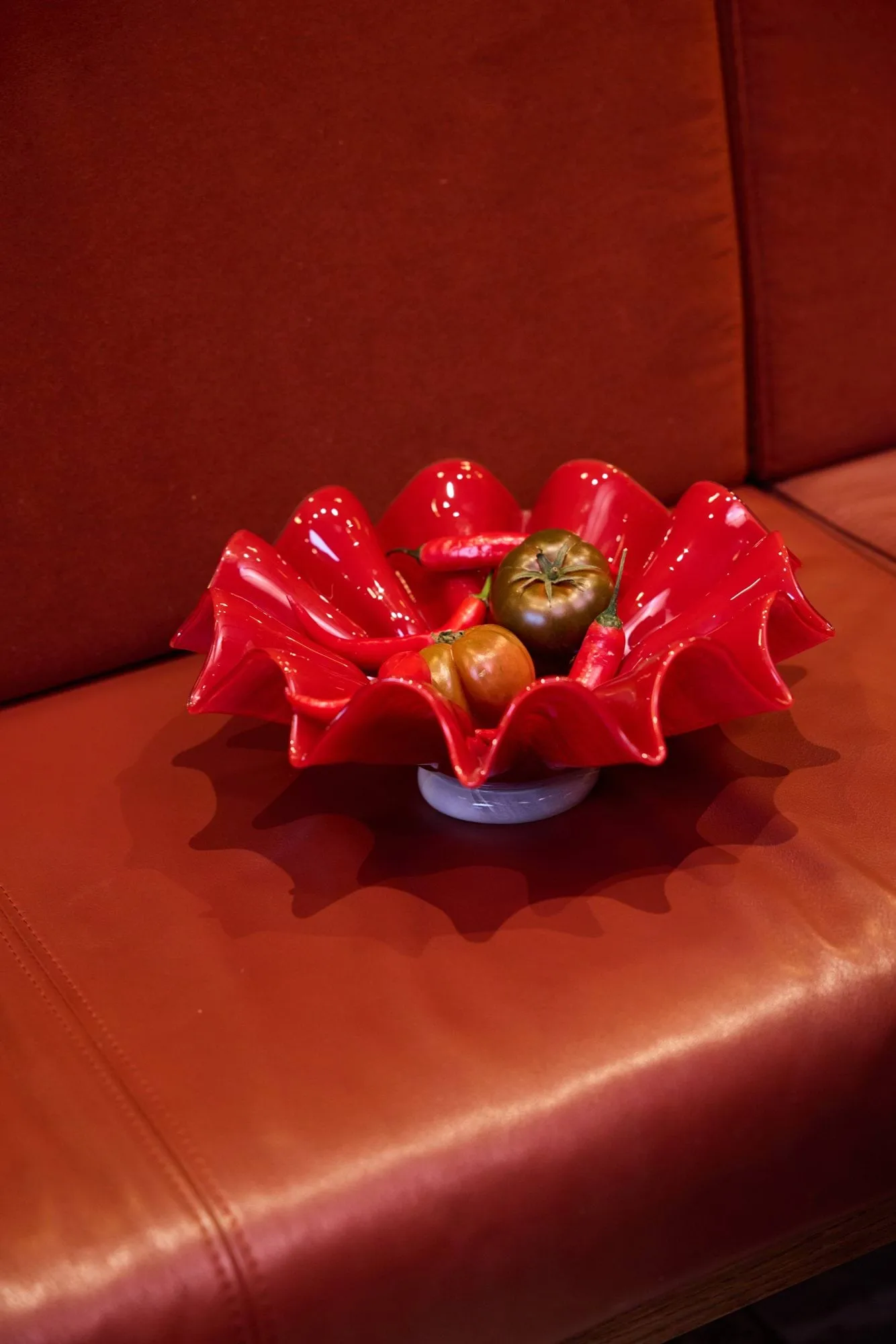 Lorin taça, L, Ø30x11 cm, Vermelho Byon