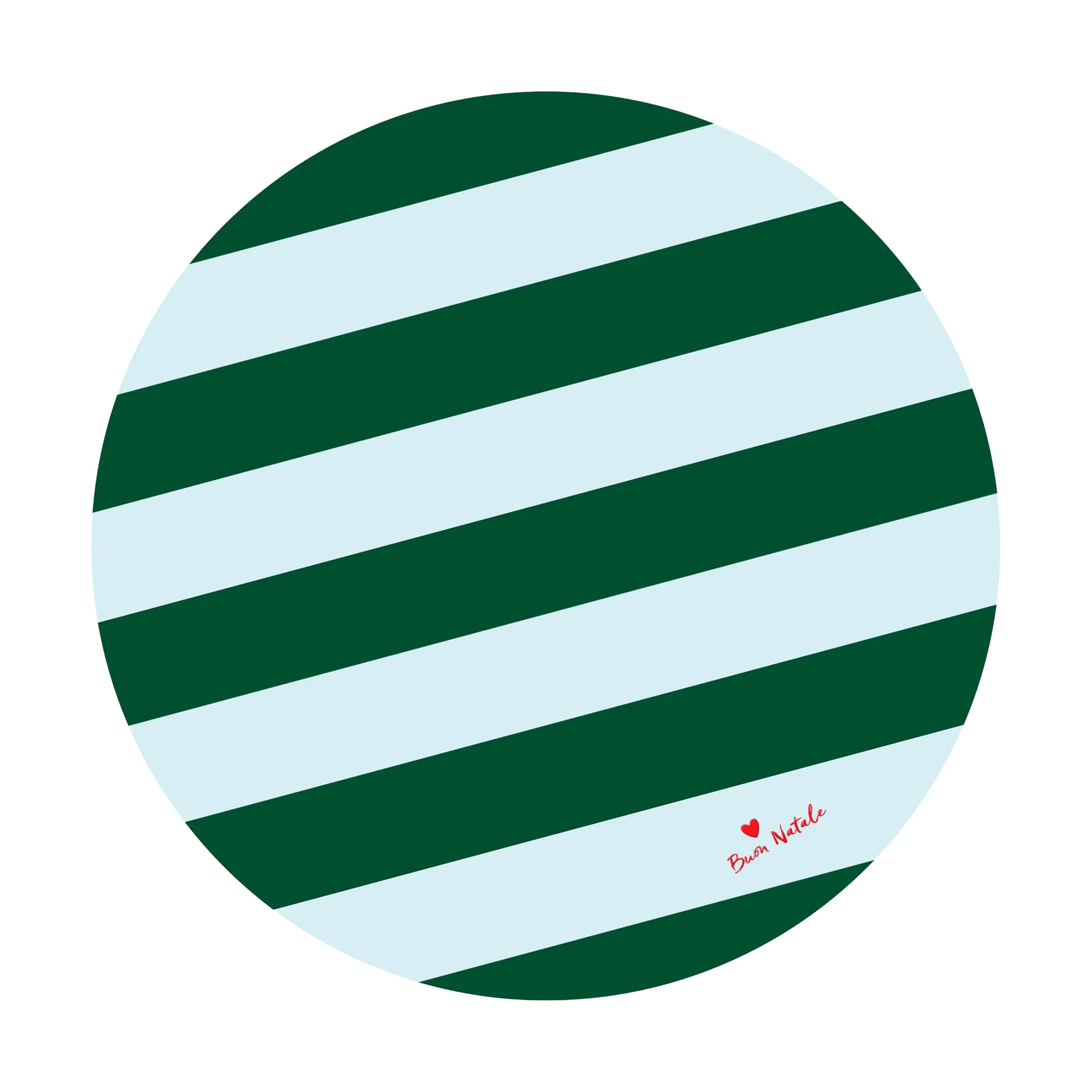 Love tapete de árvore de Natal Ø100 cm, Verde-azul claro Byon