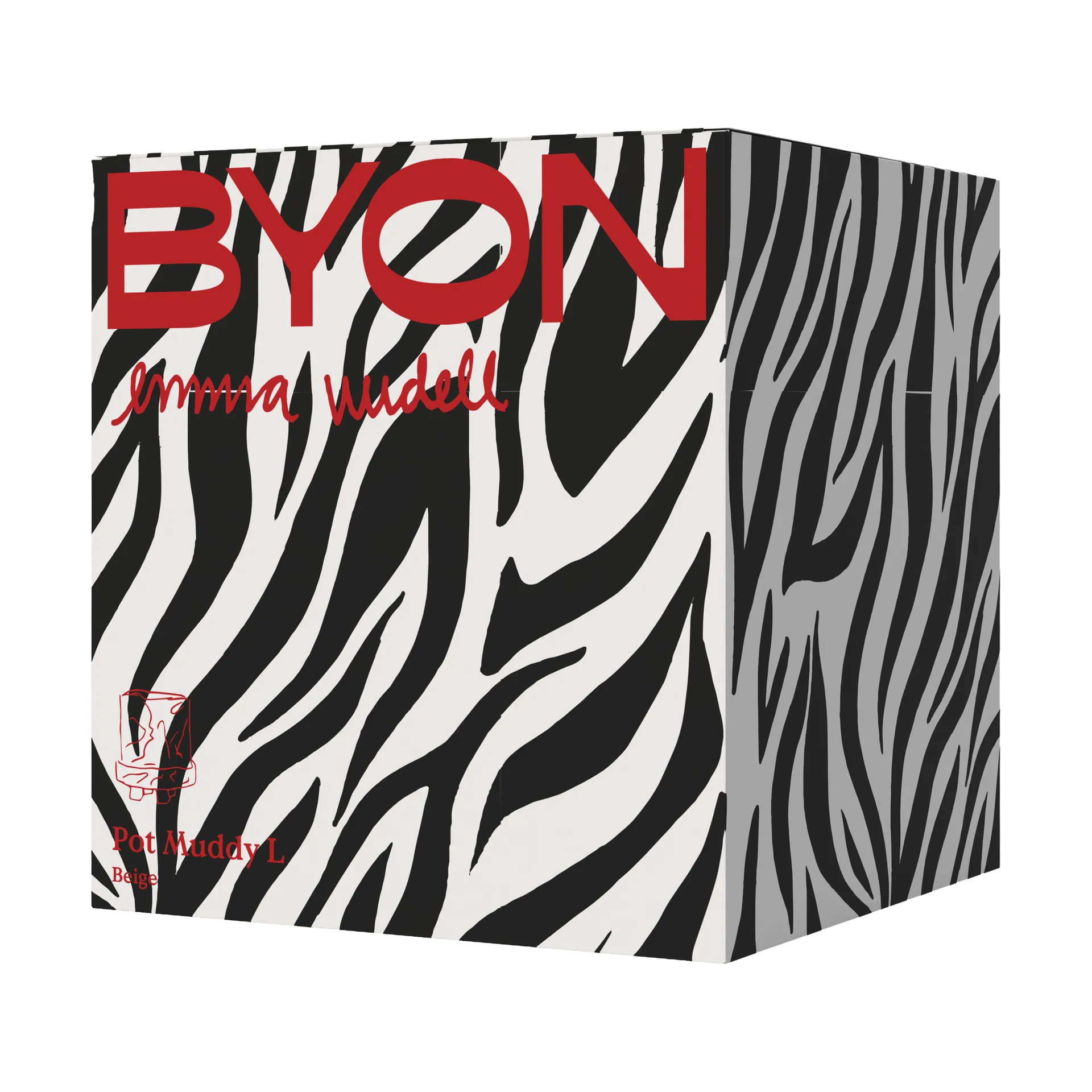 Muddy vaso L Ø23 cm, Bege Byon