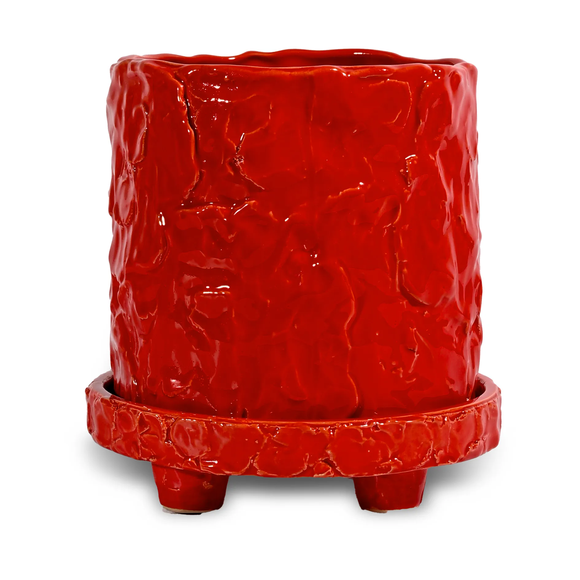 Muddy vaso S Ø17,5 cm, Vermelho Byon